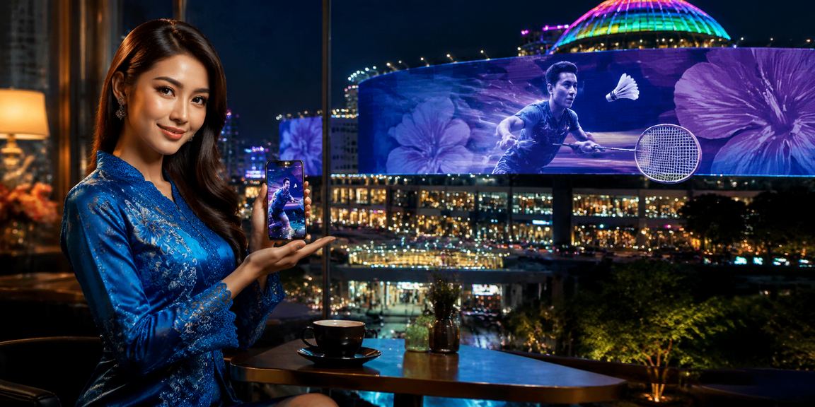 Wanita bermain kasino mudah alih di Genting Highlands dengan pakaian tradisional baju kurung